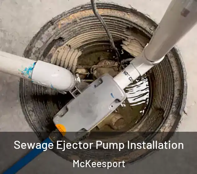  Sewage Ejector Pump Installation McKeesport